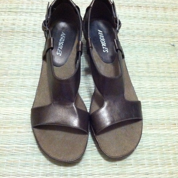 Bronze strappy sandals