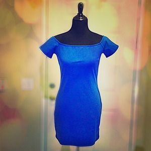 NWOT Bodycon Blue Dress