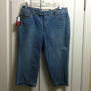 Denim Stretch Capris