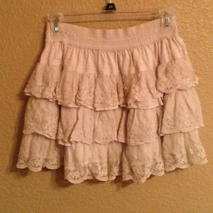 Hollister lace skirt