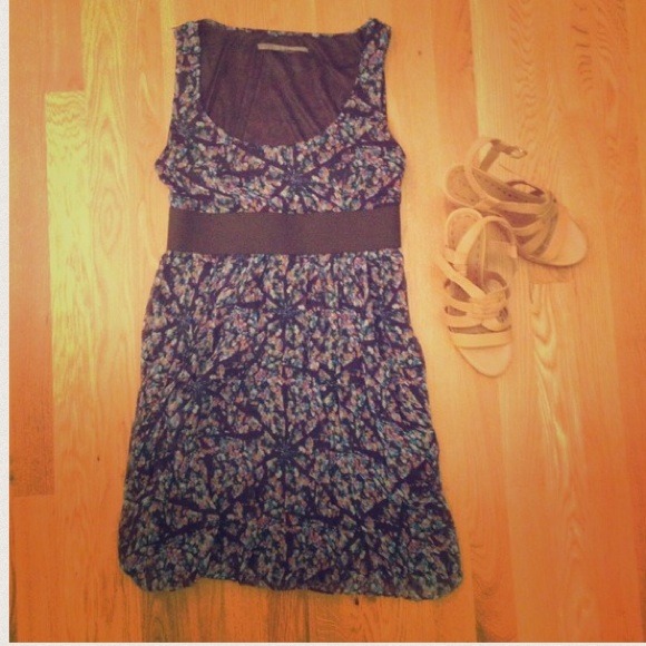 SOLD Zara Chiffon Flower Dress - Picture 2 of 3