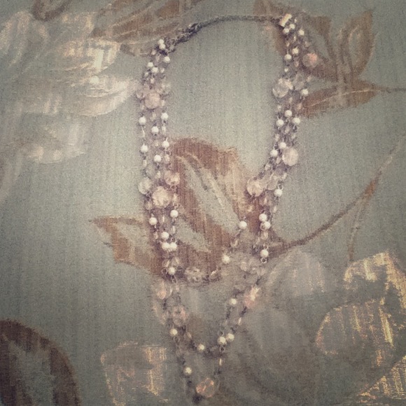 Beautiful beaded and pearl necklace