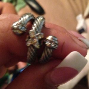 David yurman inspired cable wrap ring size 7