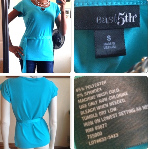 Cute Turquoise Top! - Picture 4 of 4