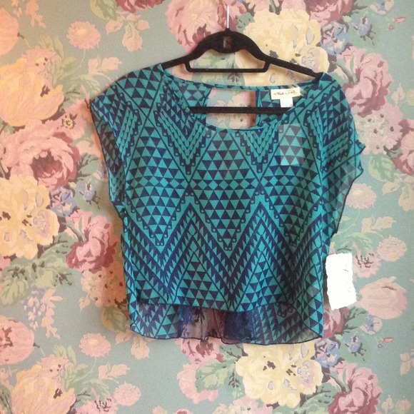 Cute see through tribal shirt