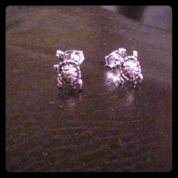 ❌Sold❌Silver turtle earrings