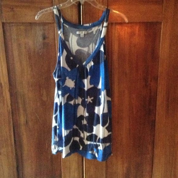 Cute blue and white AE tank