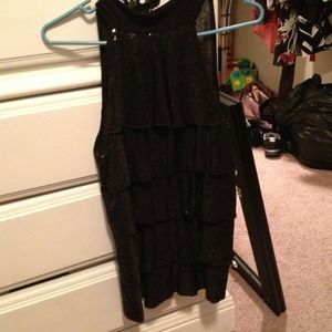 Black Layered Dressy Top!!