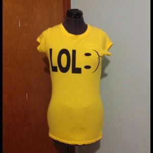 Rue21 Graphic LOL Tee {Yellow}