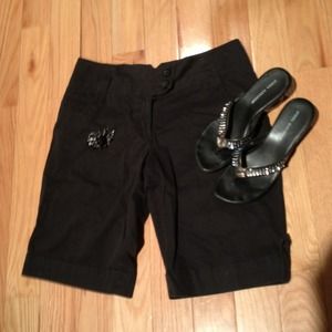 Loft black Bermuda shorts