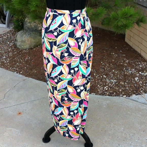 Vibrant Hi Waisted Wrap Pencil Skirt