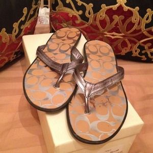 Authentic Coach Flip Flops