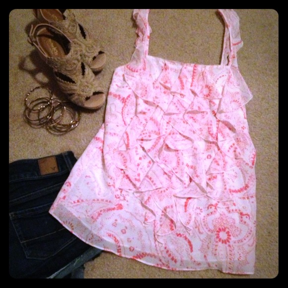 Banana Republic ruffle top.