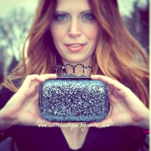 Lola Glitter Clutch bag