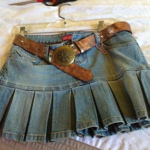 Mini jean skirt