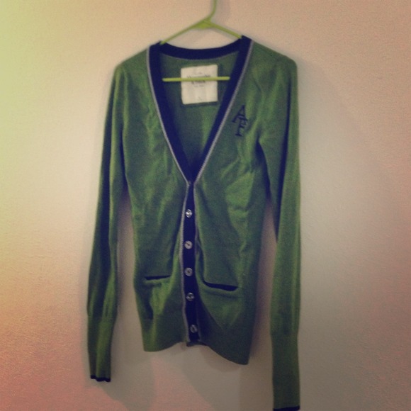 Abercrombie and Fitch Green Cardigan