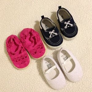 Infant Girl Shoe Bundle (sizes 2-4)