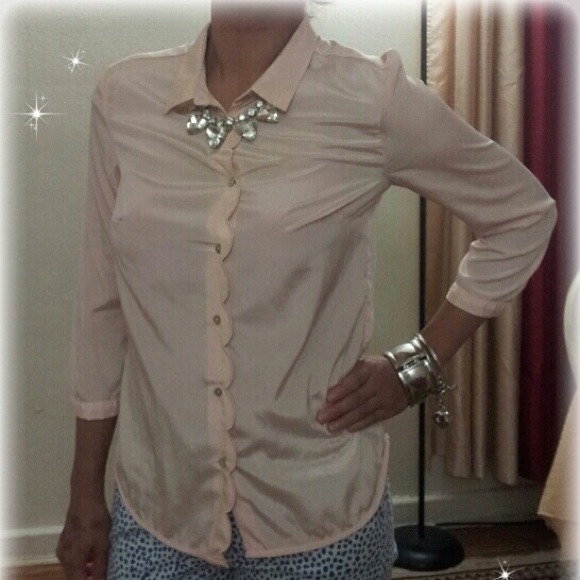 *** SOLD *** Peach silk tops