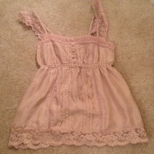 Light pink tank top and navy tank bundle