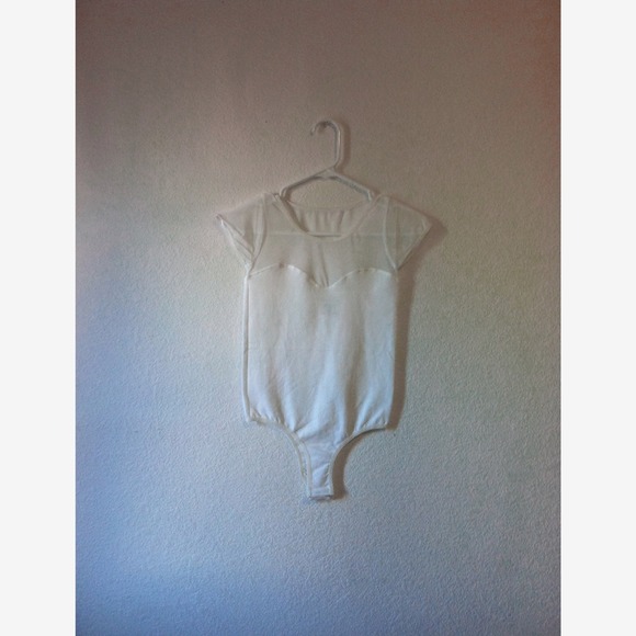 White Mesh Bodysuit