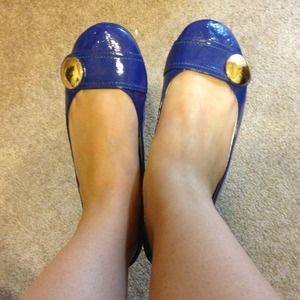 Royal blue flats