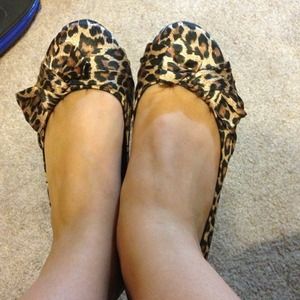 Cheetah flats with bow!