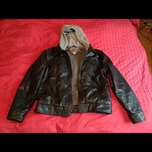 Levi's leather jacket for guys!