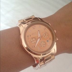 Rose gold watch