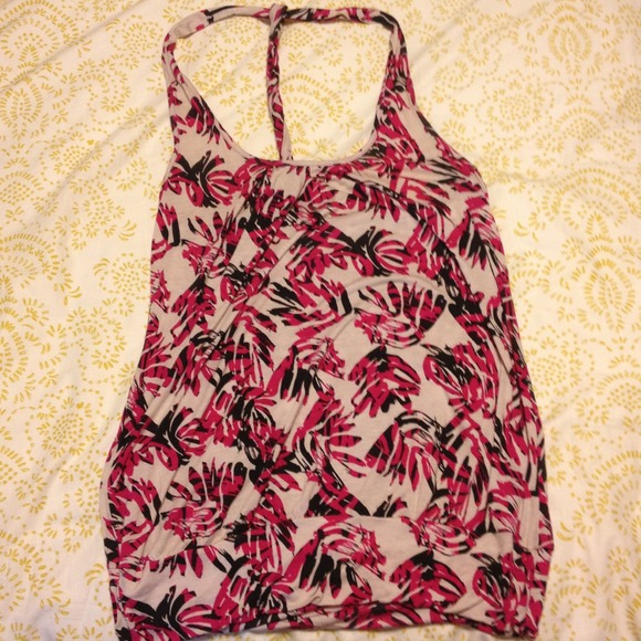 Floral racer back top