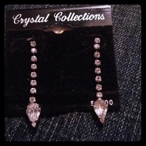 Sterling silver crystal earrings! Elegant and sexy