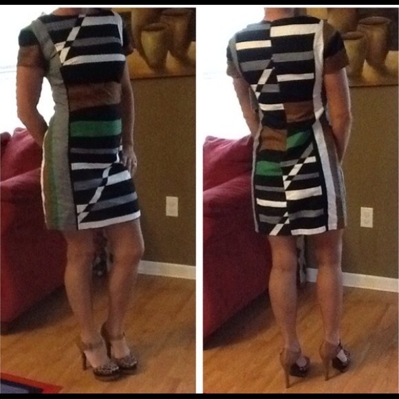 ❌SOLD❌🎉HOST PICK🎉Striped Sheath Dress - Picture 2 of 4