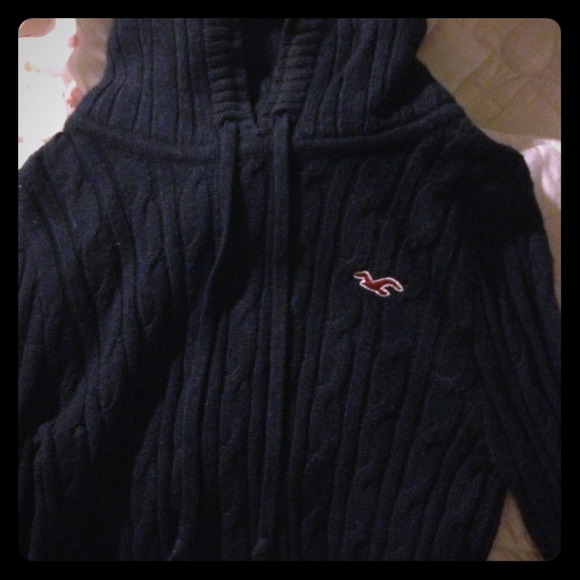 Brand new navy blue hooded sweater!