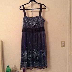Blue sparkly dress