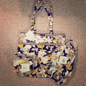 Vera Bradley Tote, Lunch Bunch & Phone Wristet.