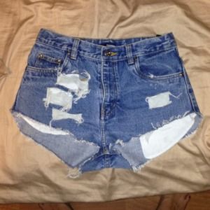High waisted shorts