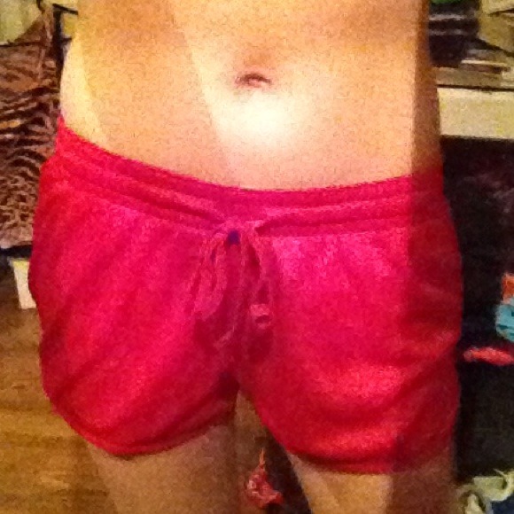 Red/orange champion running shorts