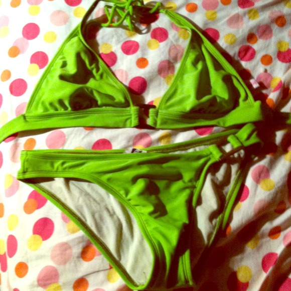 Lime Green Bikini - Picture 1 of 4