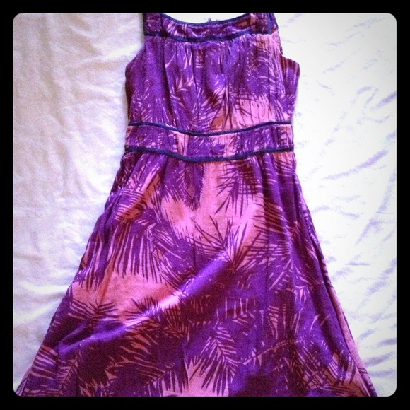 Pink And Purple strapped dress