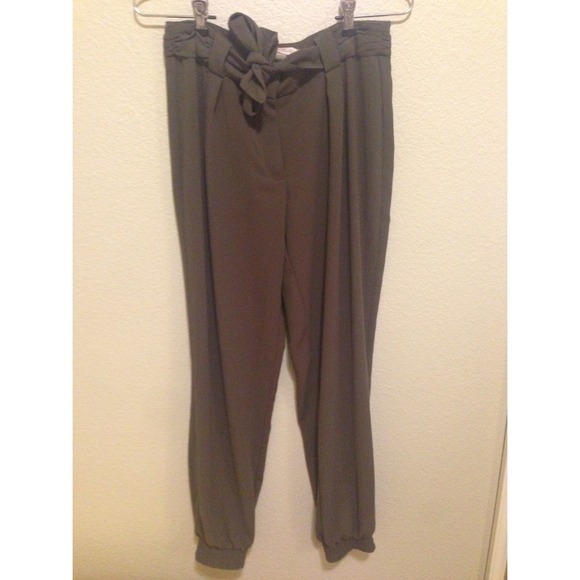 Olive green harem pants