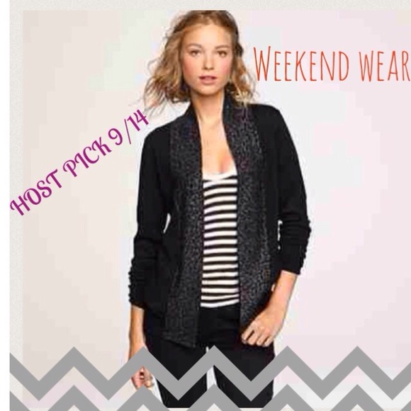 **SOLD in bundle*** JCrew black shawl sweater