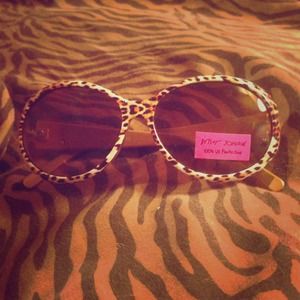 Betsey Johnson Cheetah Print Sunglasses