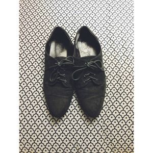 ❌SOLD❌Gray suede like oxfords 💀