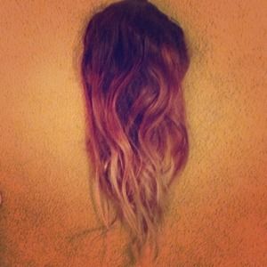 OMBRÉ HAIR EXTENSIONS!!! HUMAN HAIR 18inch