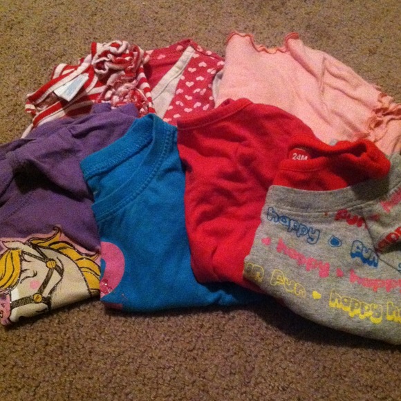 Baby girl shirt bundle