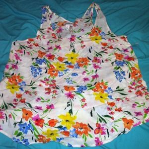 Beautiful floral tank top