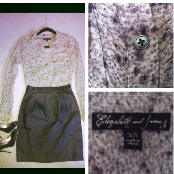 Bundled🚫Elizabeth and James 100% Silk blouse