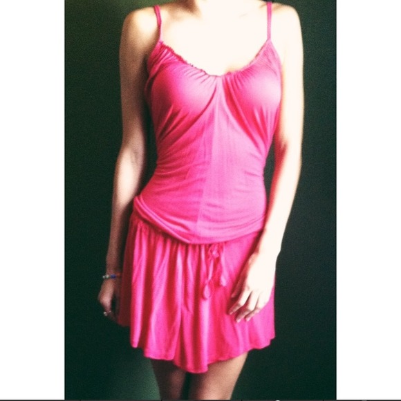 Hot Pink Romper/Beach Cover Up NWOT
