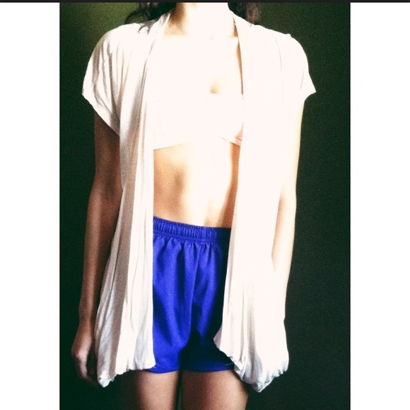 Creme Long Short Sleeve Cardigan