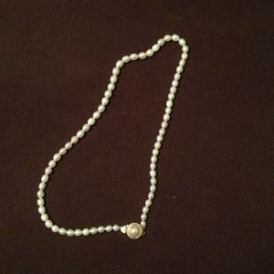 Authentic freshwater pearl necklace.