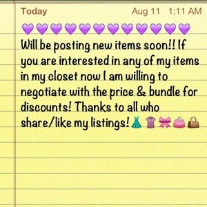 NEW ITEMS COMING SOON!